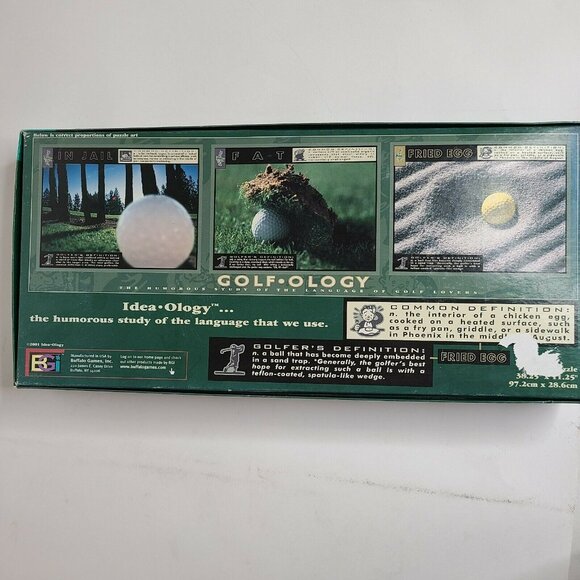 Vintage Golf-ology 750+ Piece Jigsaw Puzzle Sealed Golf Humor Box Warped - Picture 4 of 8